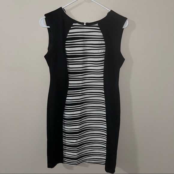 𝅺R & M RICHARDS BLACK/WHITE DRESS SIZE 6 - Picture 1 of 2